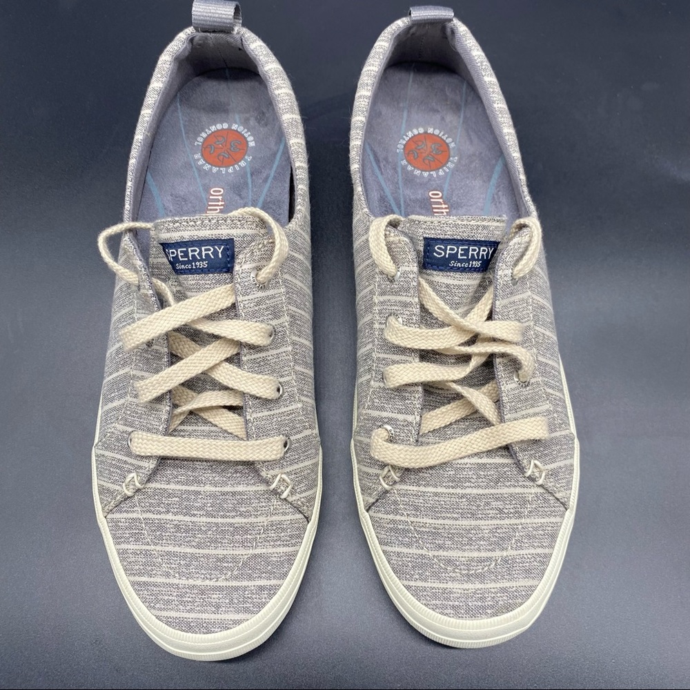 Sperry Crest Vibe Striped Sneaker Women’s Size 10M Shoe Lace Up